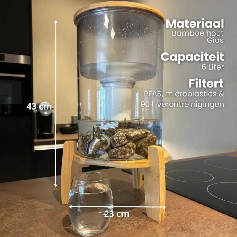 AquaPRO Waterfilter Glas 6 Liter
